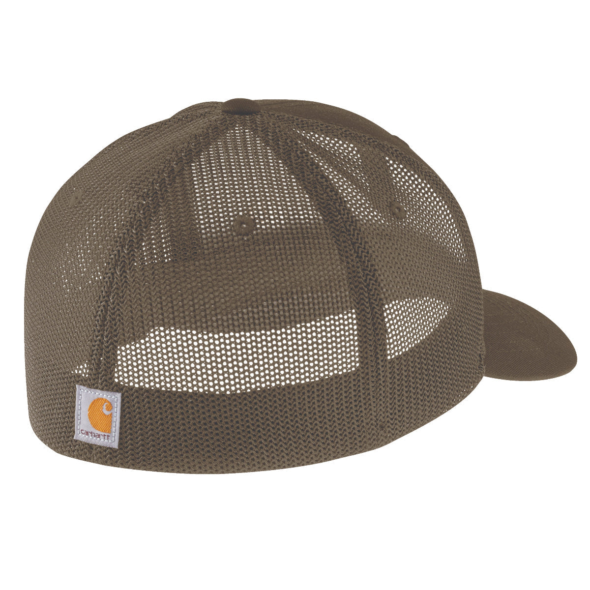 Carhartt 105353 Men's Rugged Flex Fitted Canvas Mesh Back Logo Graphic Cap