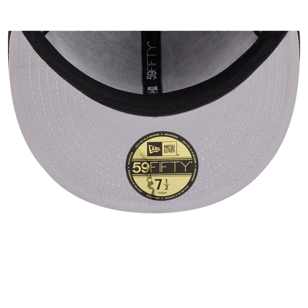 NHL All Over Logo Black 59FIFTY Fitted Hat