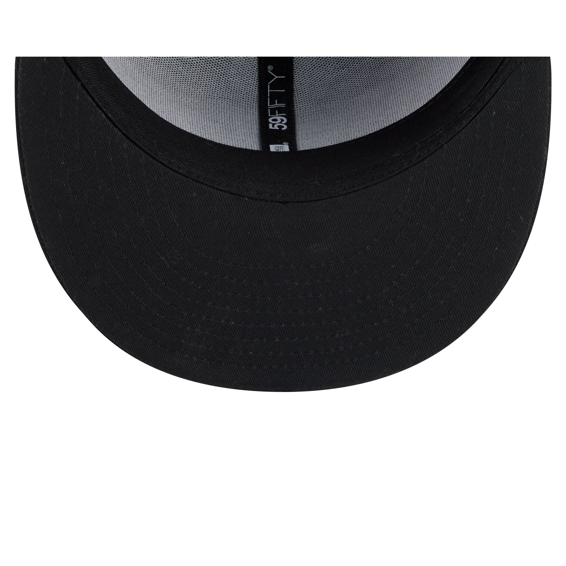 New Era Cap Canvas Black Dog Ear 59FIFTY Fitted Hat