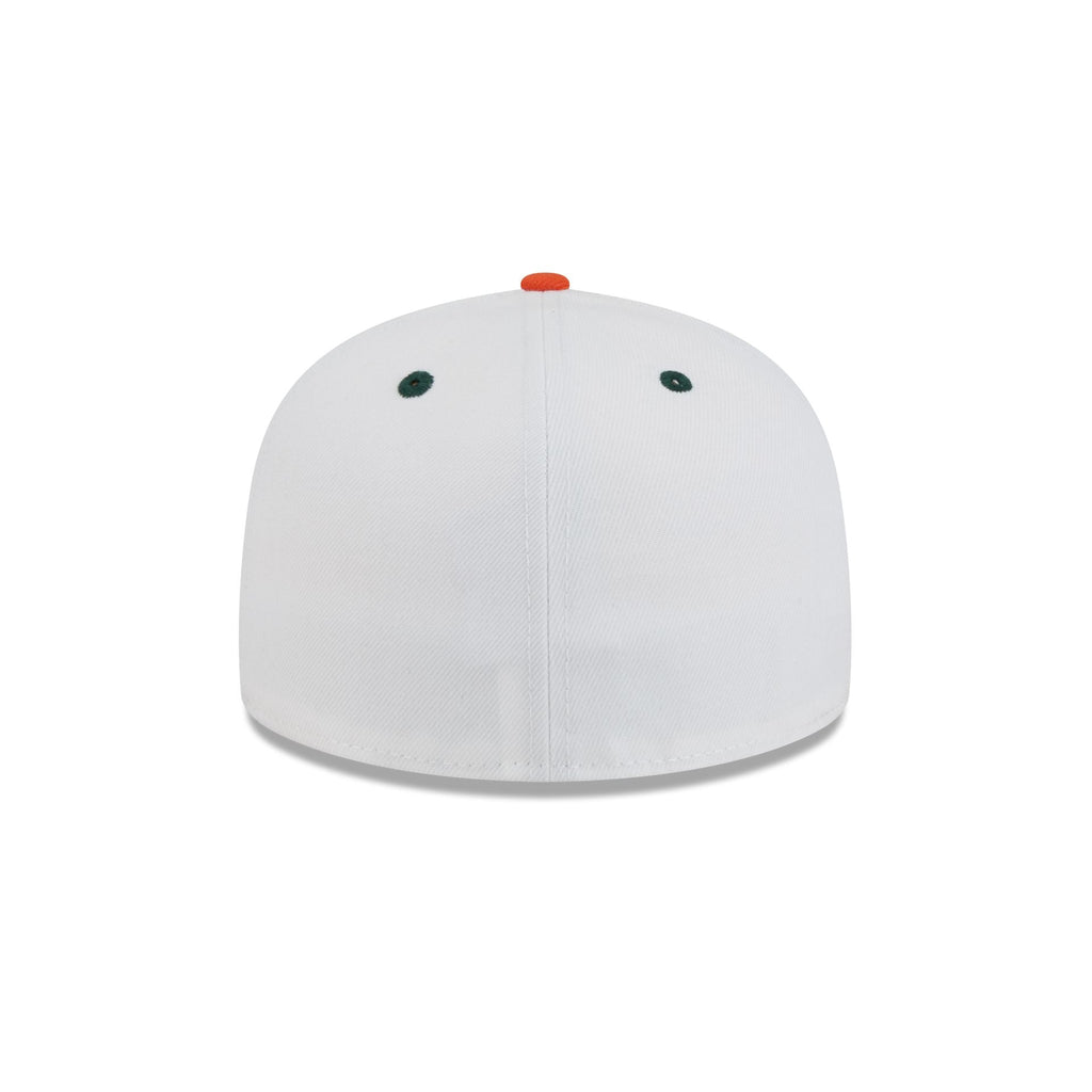 New Era x adidas Miami Hurricanes White 59FIFTY Fitted Hat