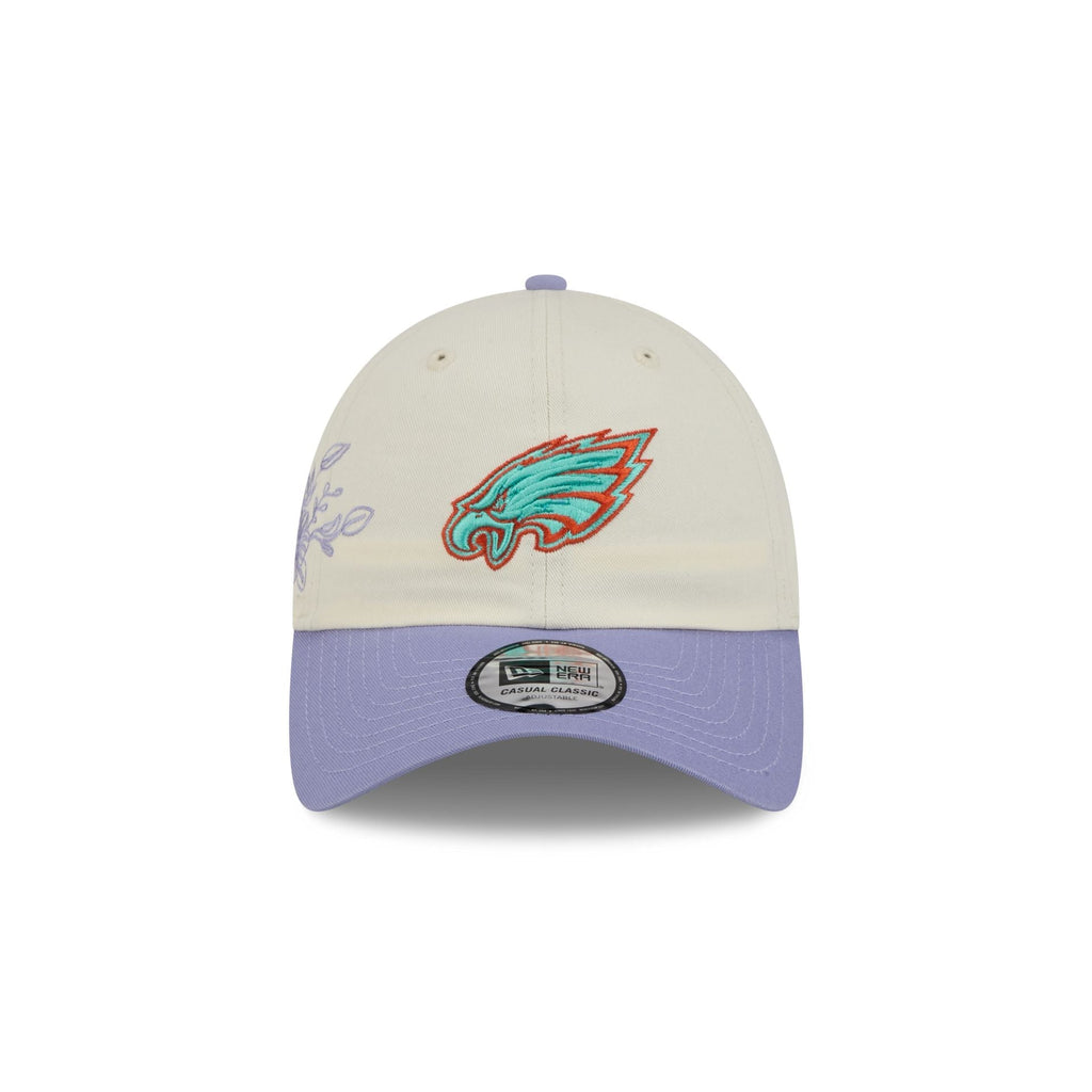 Philadelphia Eagles Lavender Flowers Casual Classic Adjustable Hat