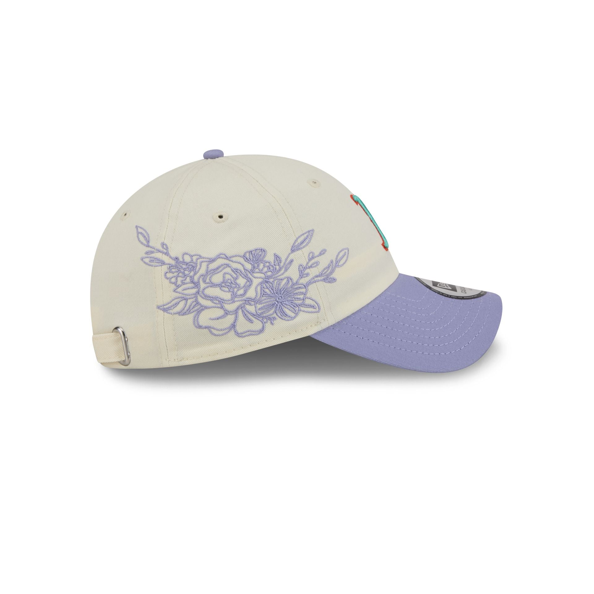 Boston Red Sox Lavender Flowers Casual Classic Adjustable Hat
