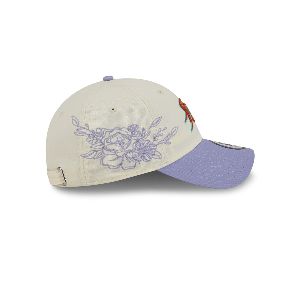 Oklahoma City Thunder Lavender Flowers Casual Classic Adjustable Hat