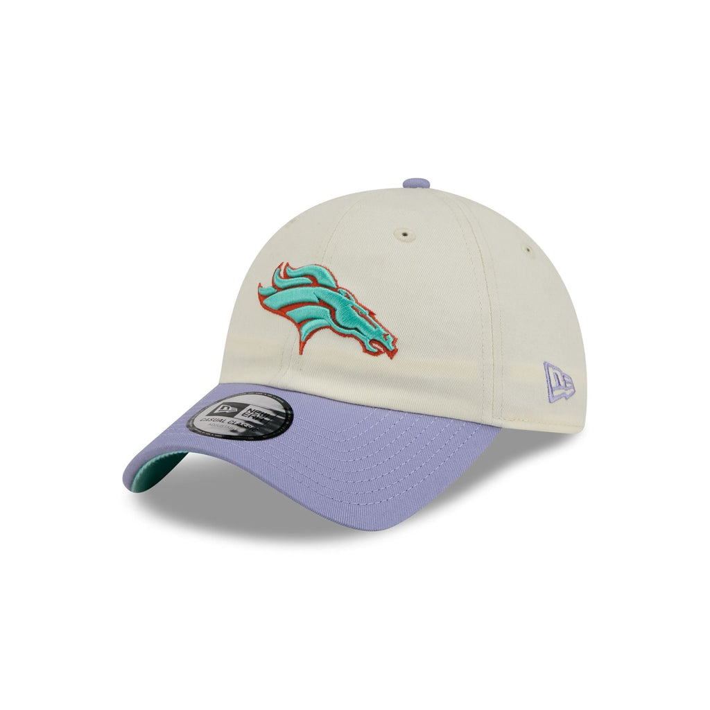 Denver Broncos Lavender Flowers Casual Classic Adjustable Hat