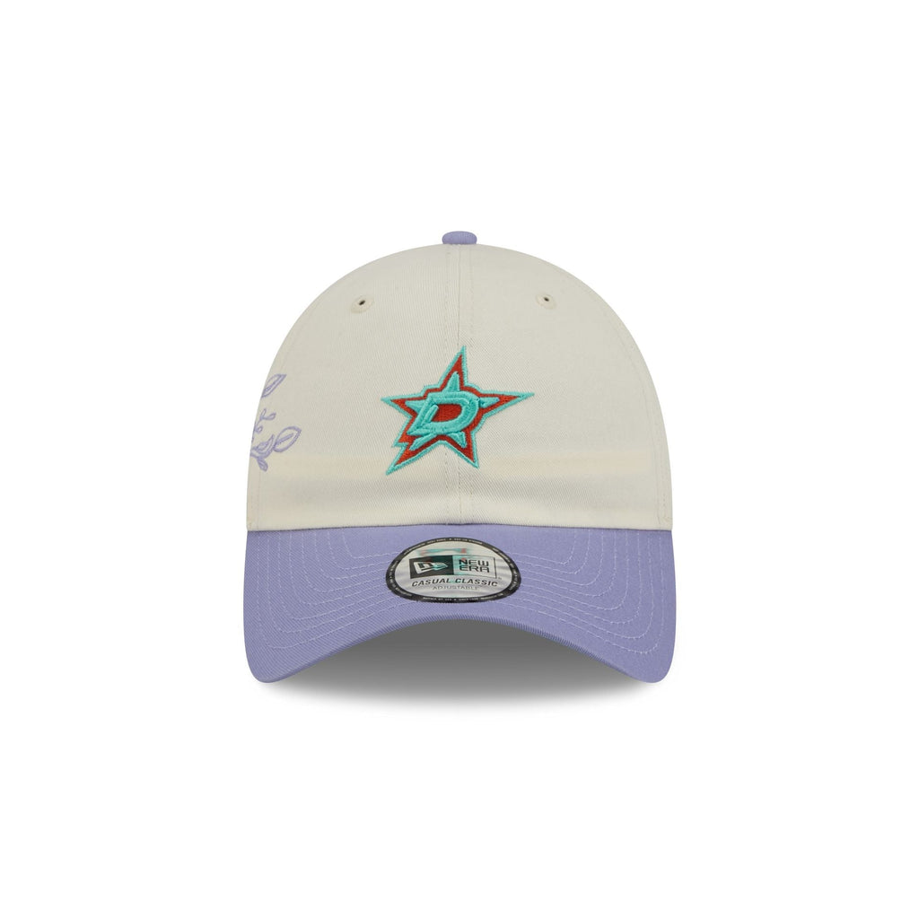 Dallas Stars Lavender Flowers Casual Classic Adjustable Hat