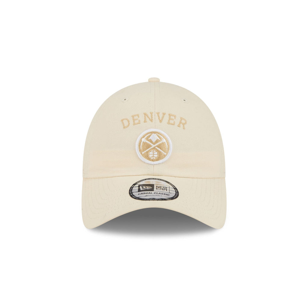 Denver Nuggets Team Logo Cream Casual Classic Adjustable Hat