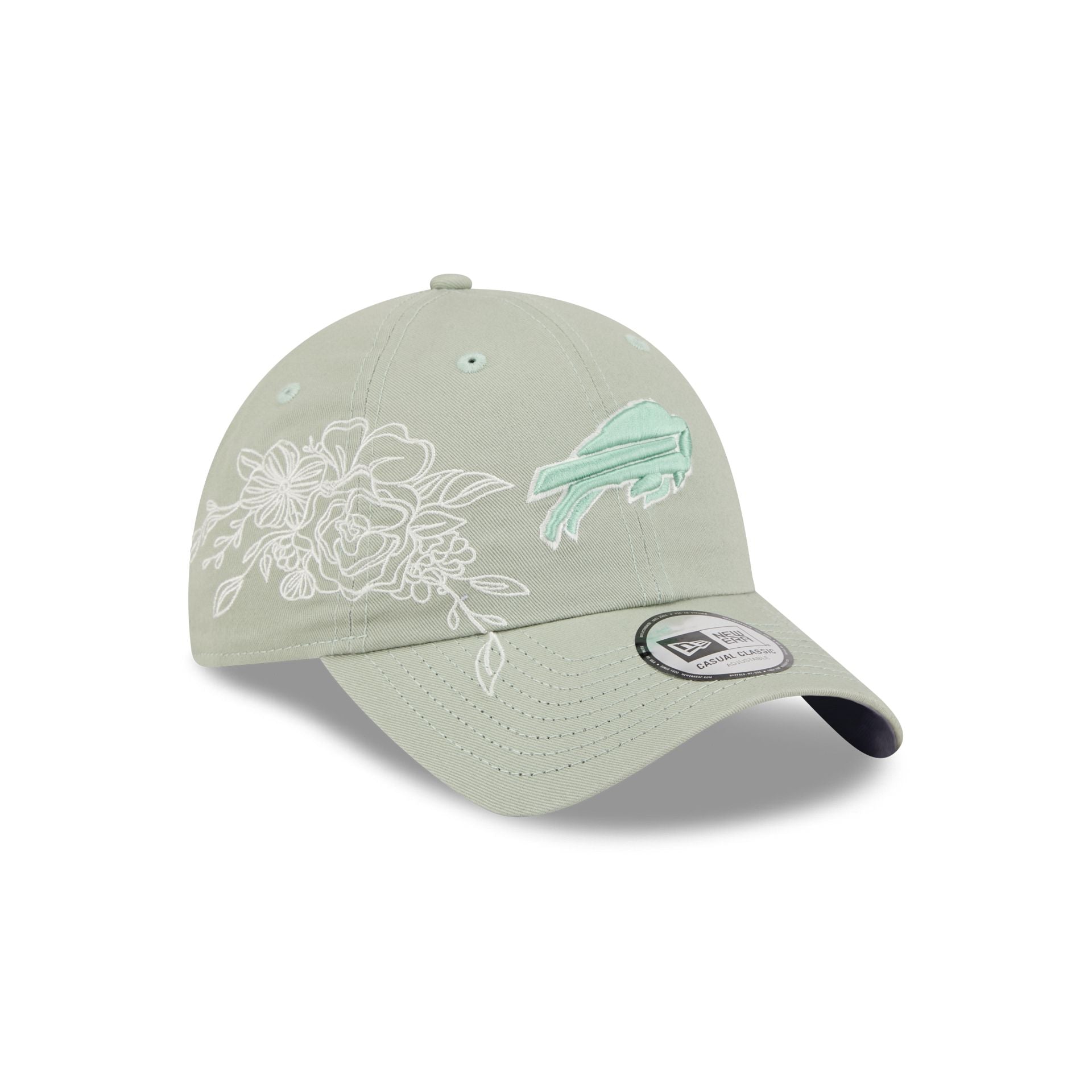 Buffalo Bills Stitched Flowers Casual Classic Adjustable Hat