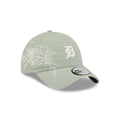 Detroit Tigers Stitched Flowers Casual Classic Adjustable Hat