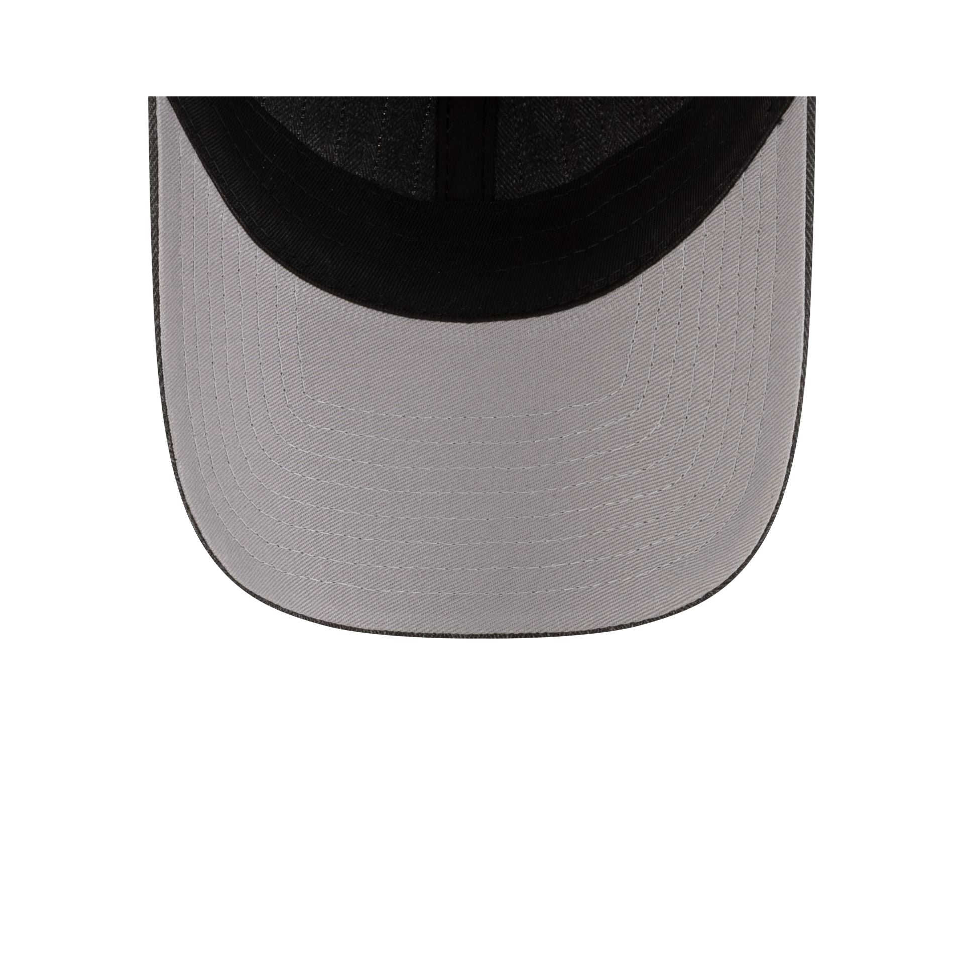 New Era Cap Herringbone Black Casual Classic Adjustable Hat