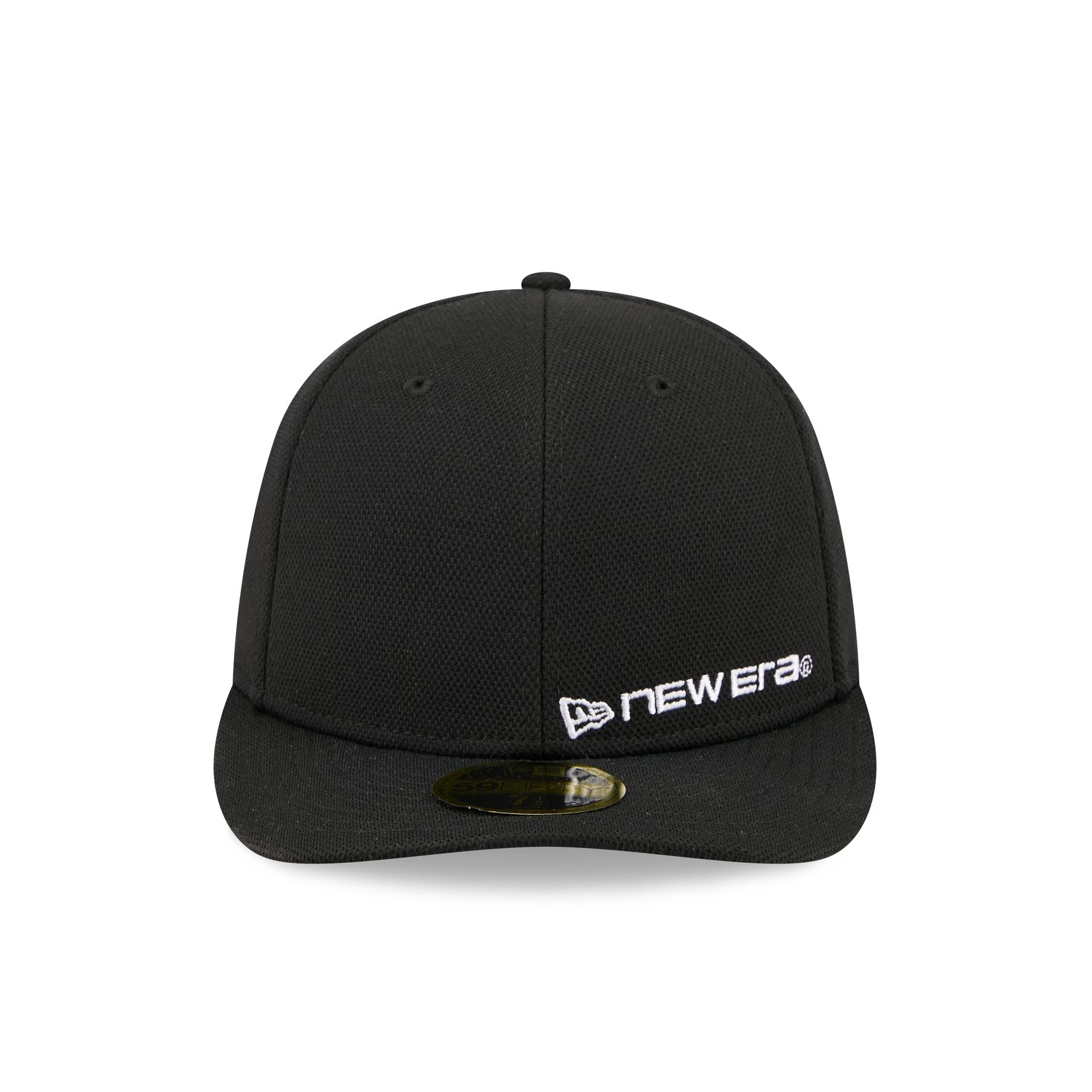 New Era Cap Black Cotton Low Profile 59FIFTY Fitted Hat