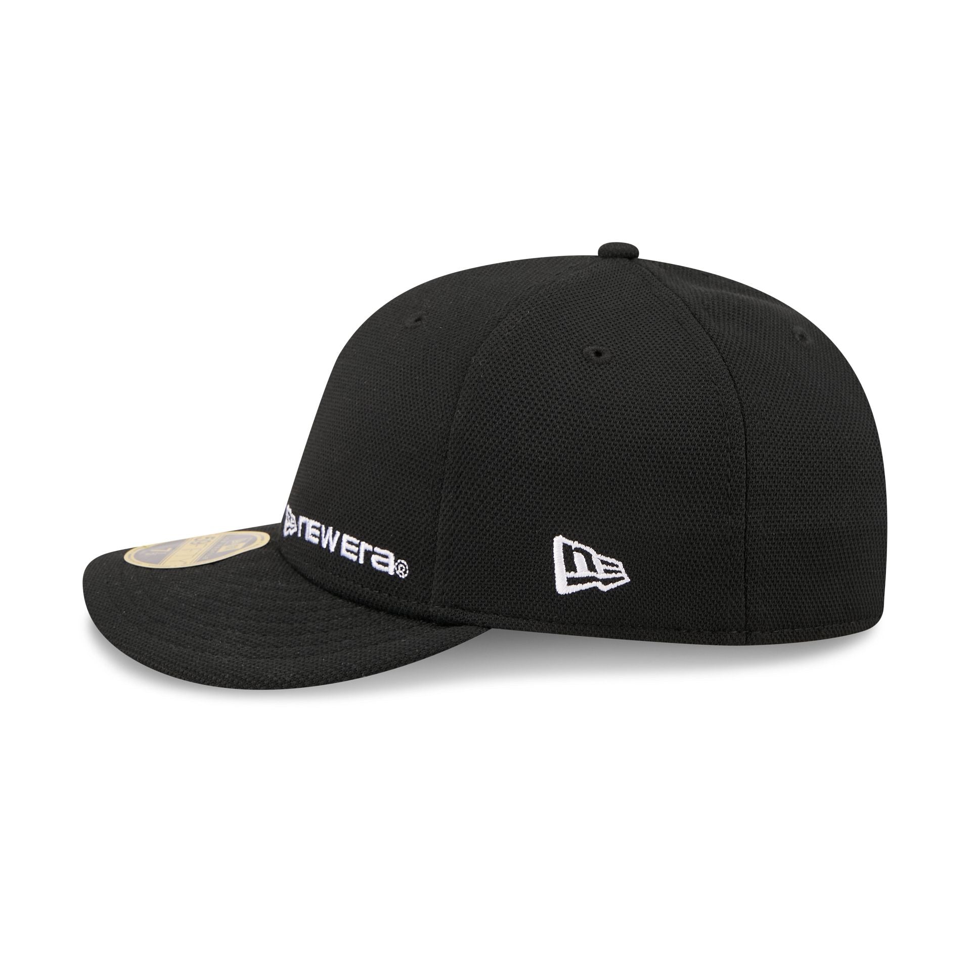 New Era Cap Black Cotton Low Profile 59FIFTY Fitted Hat