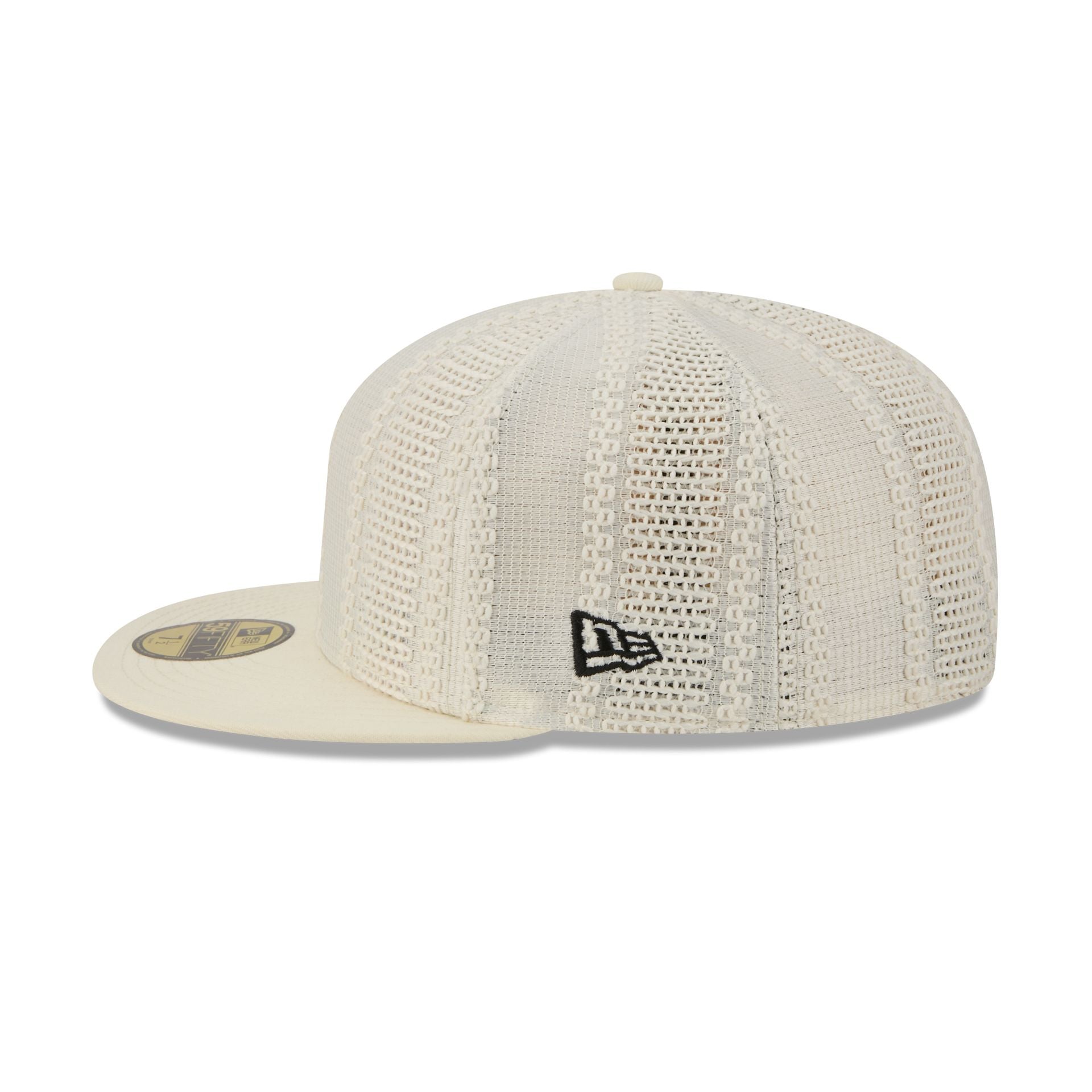 New Era Cap Black Platinum Tier Chrome White Knit 59FIFTY Fitted Hat