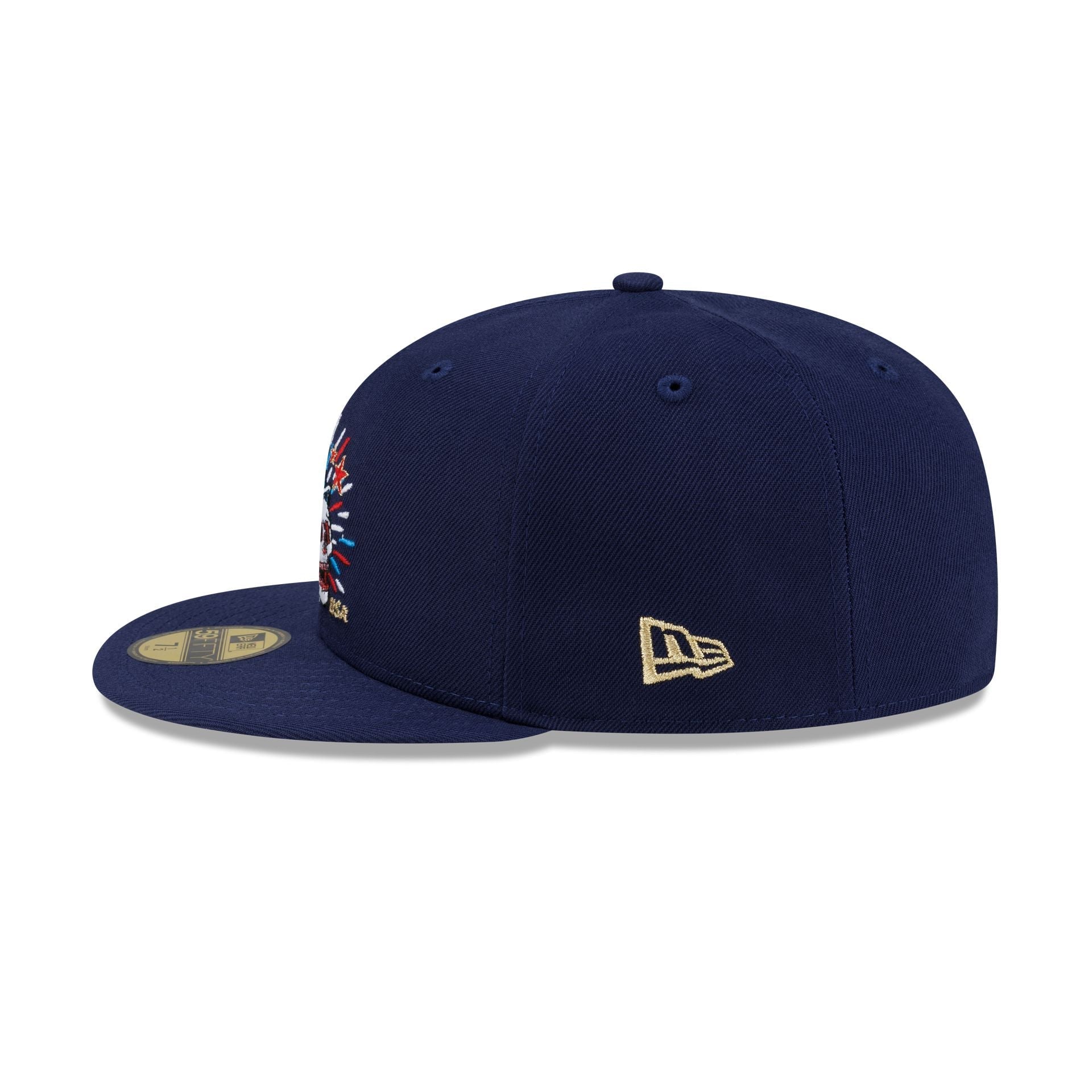 New Era Cap USA Skull Navy 59FIFTY Fitted Hat