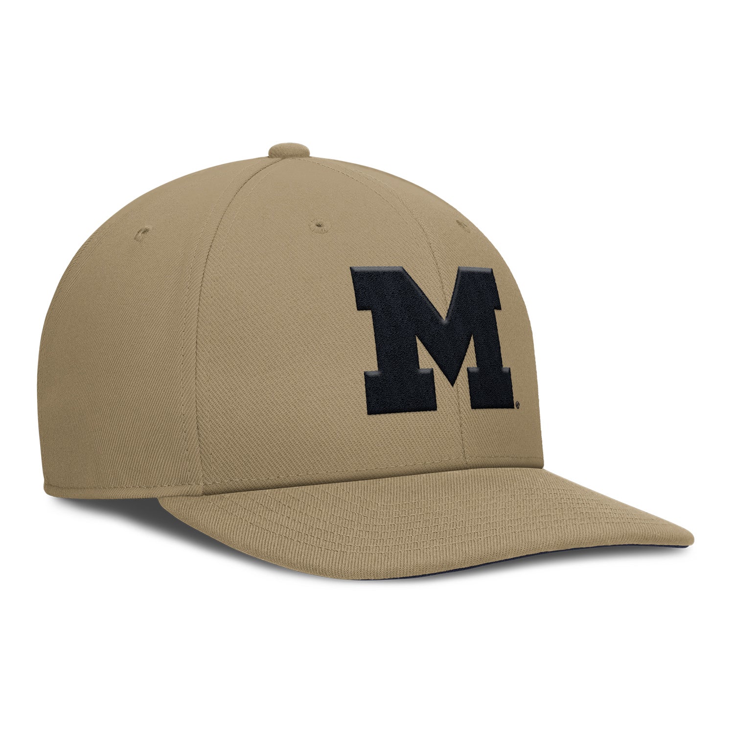Michigan Wolverines Jordan Flat Brim Adjustable Tan Hat