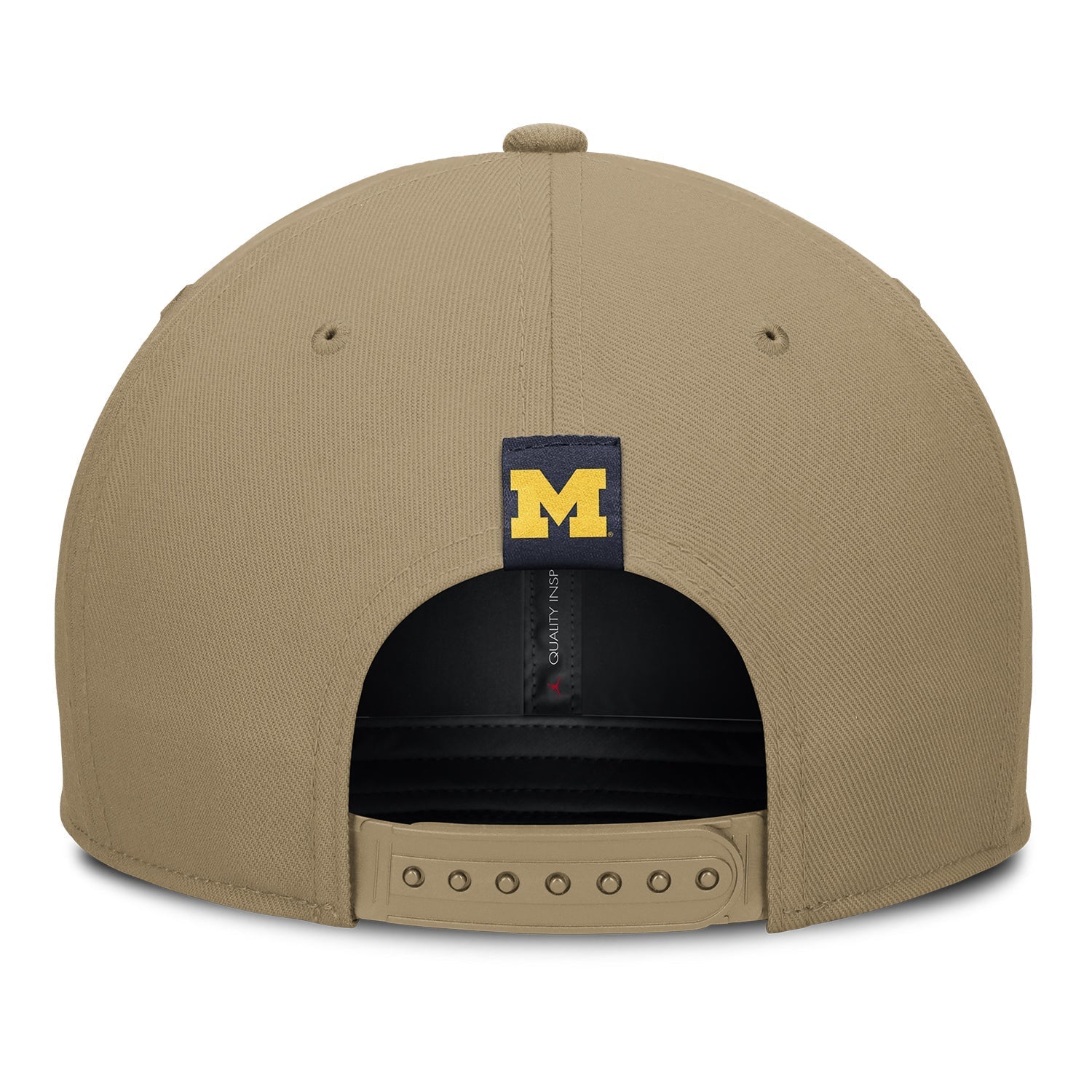Michigan Wolverines Jordan Flat Brim Adjustable Tan Hat