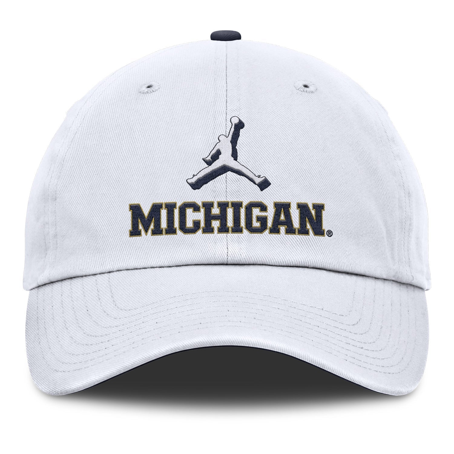 Michigan Wolverines Nike Jordan White Adjustable Primetime Club Hat