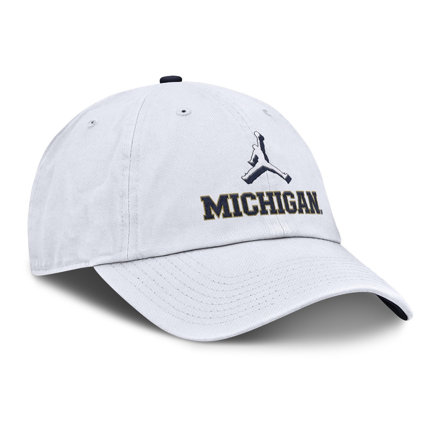 Michigan Wolverines Nike Jordan White Adjustable Primetime Club Hat