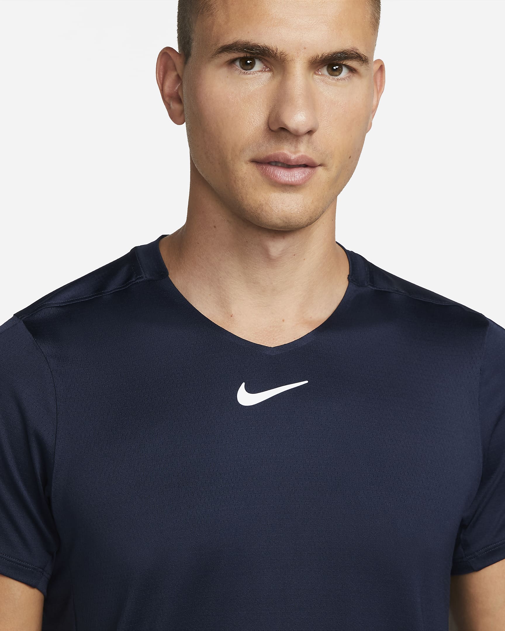 Nike Men's Court Dri-FIT Advantage Top (Obsidian/White)