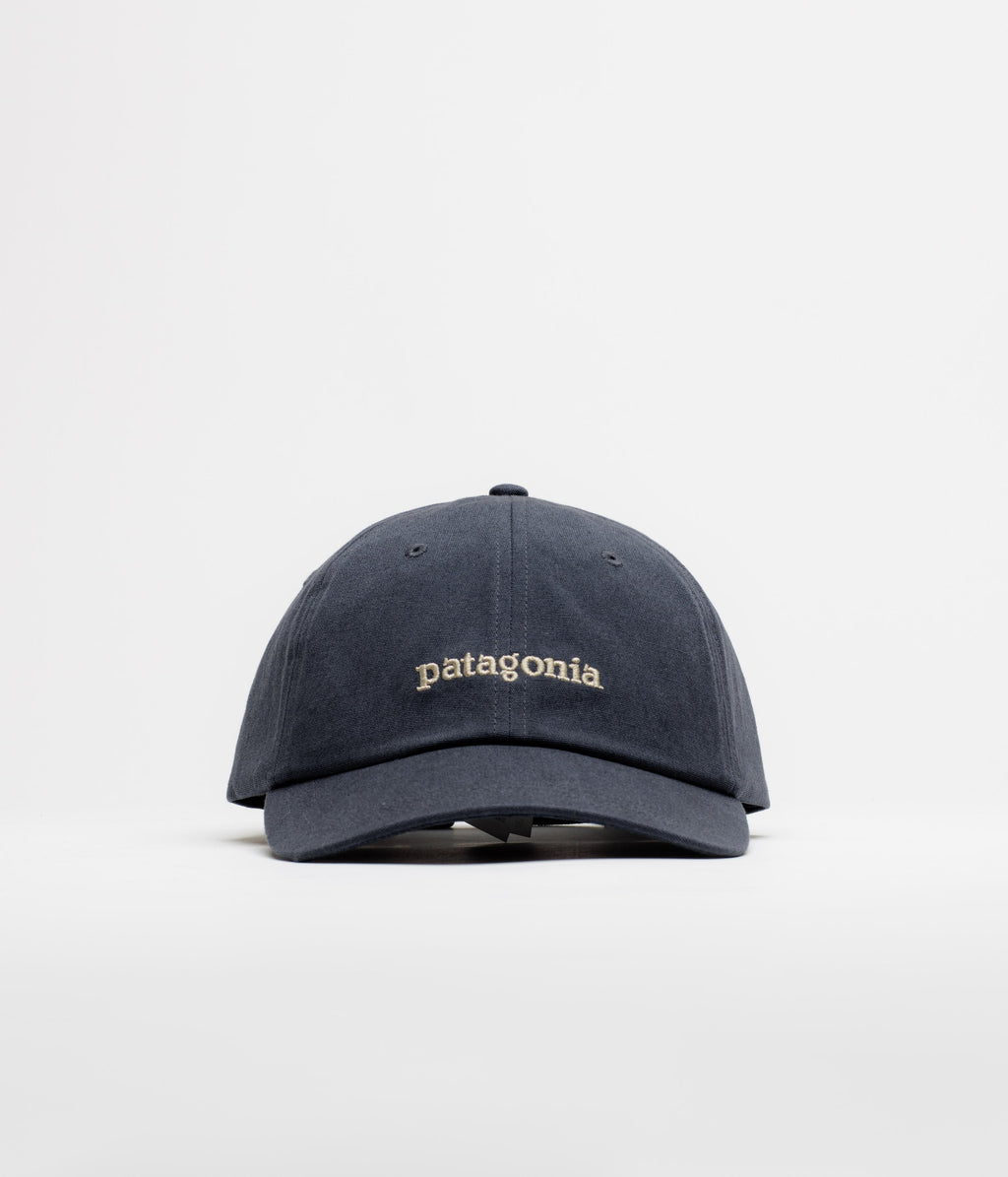 Patagonia Graphic Trad Cap - Text Logo: Smolder Blue