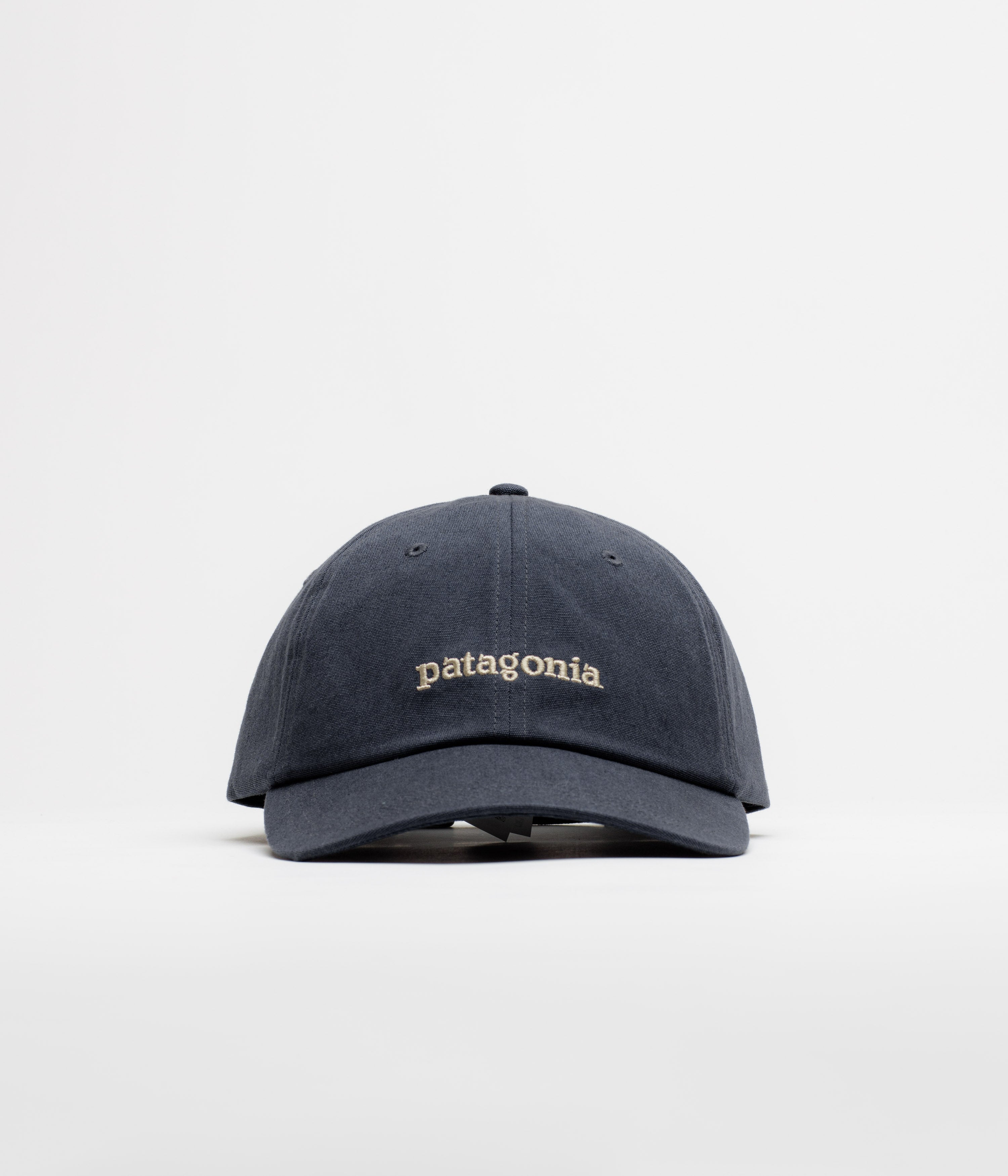 Patagonia Graphic Trad Cap - Text Logo: Smolder Blue
