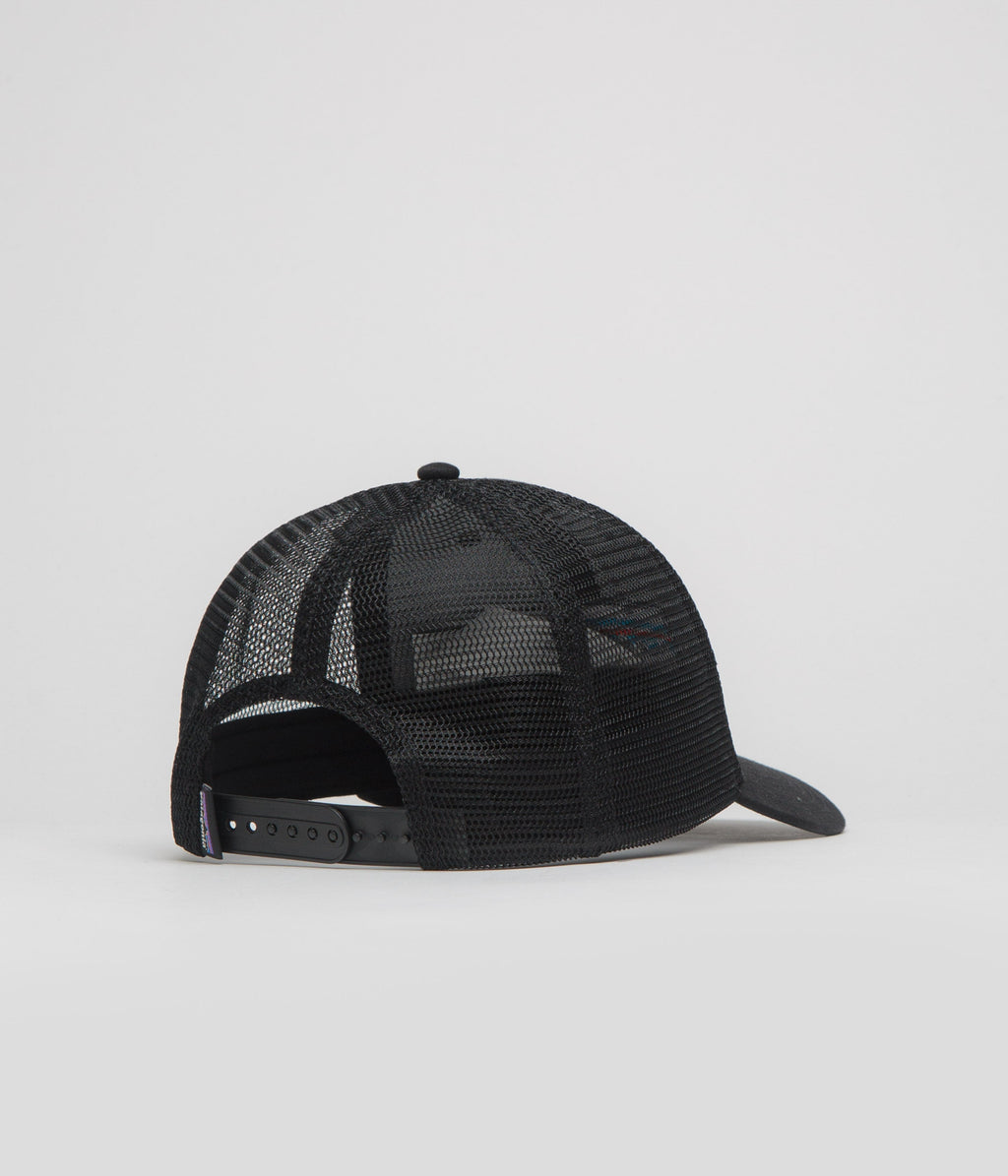 Patagonia P-6 Logo LoPro Trucker Cap - Black