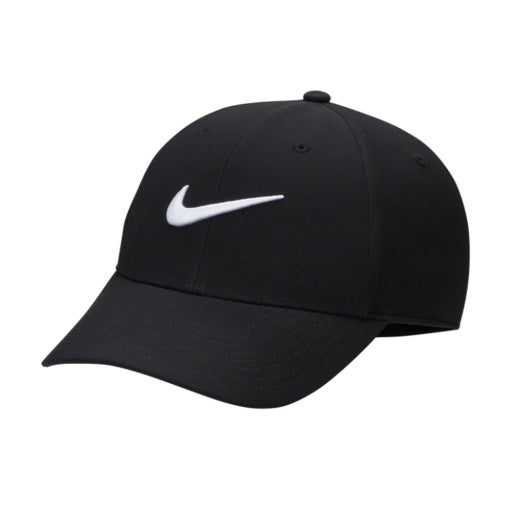 Nike Unisex Dri-FIT Club Structured Swoosh Cap in Black/White